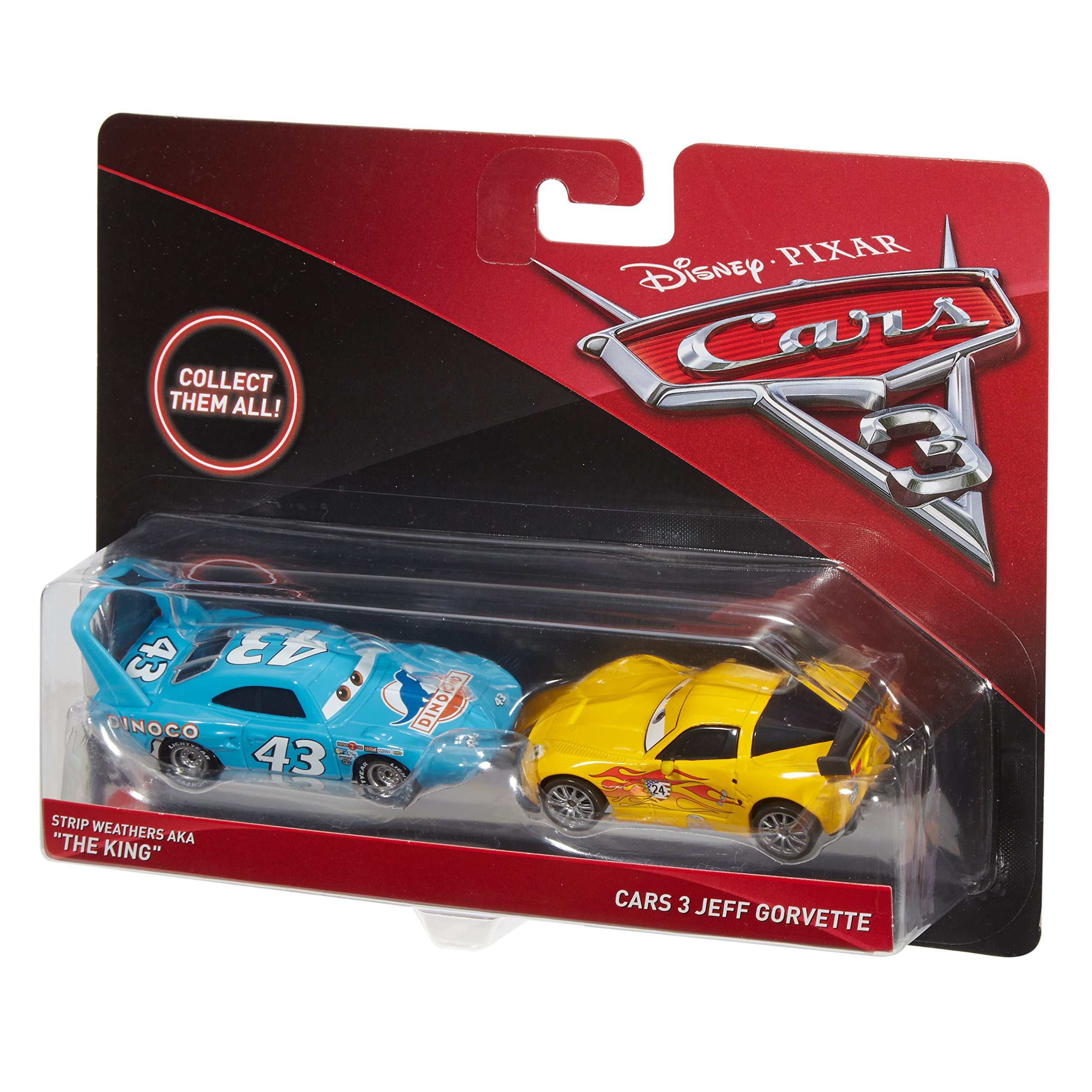 Disney/Pixar Cars The King & Jeff Gorvette Vehicle, 2 Pack